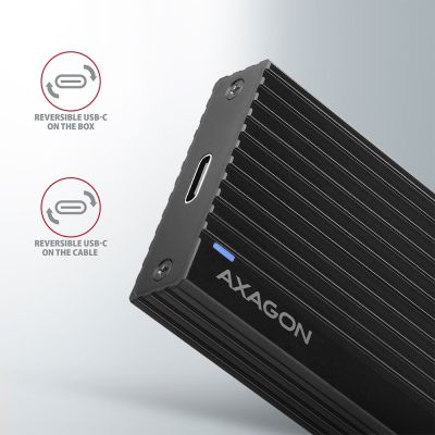 5. Axagon EM2-GTR SSD-Gehäuse Schwarz M.2