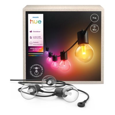 4. Philips Hue White and Color Ambient Hue Festavia Gartengirlande 7 m