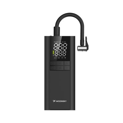 3. Wozinsky WPEP-8000 Kompressor, elektrische Pumpe, 8000-mAh-Powerbank, Taschenlampe – schwarz
