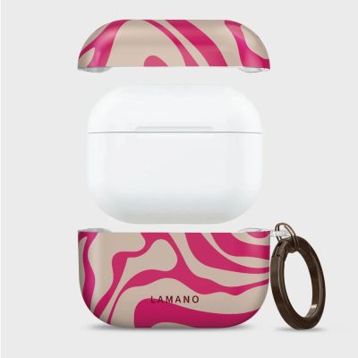 5. Lamano Tech-Protect Hülle für AirPods Pro 3 – Rosa und Beige