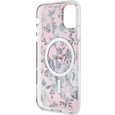 7. Guess GUHMN61HCFWSP iPhone 11 / Xr 6,1" rosa/rosa Hardcase Flower MagSafe