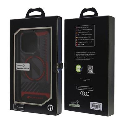 7. Audi IML Sport MagSafe iPhone 16 Pro 6,3" schwarz/schwarz Hardcase AUS-IMLMIP16P-RSQ/D2-BK