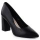 Schwarze Pumps mit spitzer Zehenpartie, schwarze Sergio Leone PB216