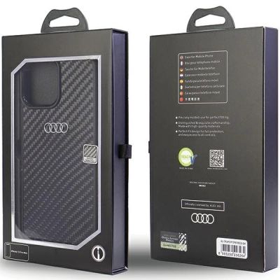 5. Audi Carbon Fiber iPhone 13 Pro Max 6,7" schwarz/schwarz Hardcase AU-TPUPCIP13PM-R8/D2-BK