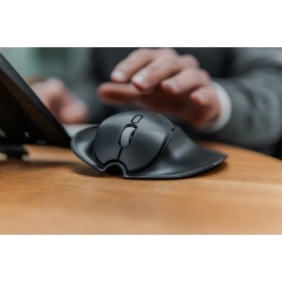 5. Bakker Elkhuizen HandShoeMouse Shift – Maus – ergonomisch – für Rechts- und Linkshänder – Laser – 3 Tasten – kabellos