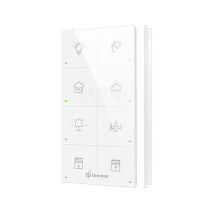 Grenton-Touchpanel / 8 Touchfelder / TF-Bus / weiße Glasfront