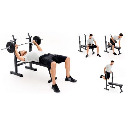 3. ZIPRO CORE Verstellbarer Fitnessstuhl, Heim-Schwarz