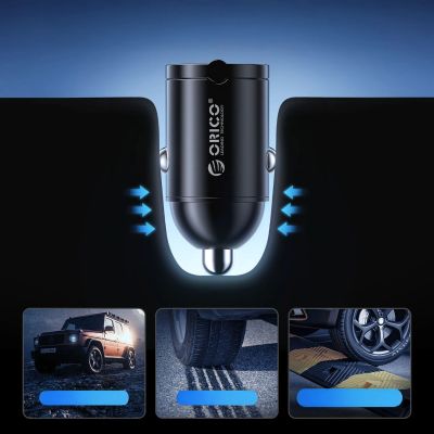 10. ORICO MiniRing 30 W Dual-USB-C-Zigarettenanzünder-Ladegerät aus Zinklegierung