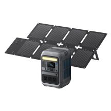 Anker Solix C300X DC 288Wh 300W Tragbares Powerstation-Set + PS60 60W Solarpanel