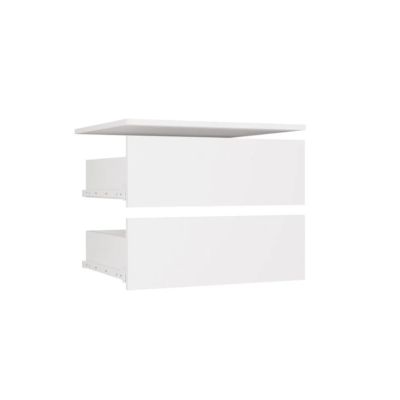 10. Modularer Kleiderschrank OPENO SET 260/250 WEISS mit Schubladen, Kleiderstangen und Einlegeböden – groß, fürs Schlafzimmer