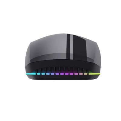 5. Machenike M721 Kabellose Gaming-Maus 10000 DPI mit RGB-Hintergrundbeleuchtung - Schwarz