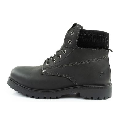 3. Wrangler Arch Herrenschuhe Chelsea Boots elegante Stiefeletten Naturleder Schwarz