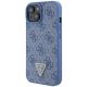 3. Guess GUHCP15SP4TDSCPB iPhone 15 6,1" blau/blaues Hardcase Crossbody 4G Metalllogo