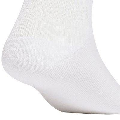 4. Adidas gepolsterte, lineare Crew-Socken, 10 Paar, Weiß, KF9091