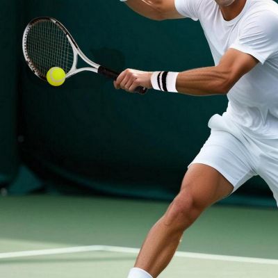 14. 4-IN-1-TENNISSET: SCHLÄGER, 2 BÄLLE, ENERO-ARMBAND-SET