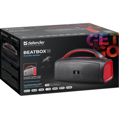 7. DEFENDER BLUETOOTH-LAUTSPRECHER 5.4 BEATBOX 18 20W 65218
