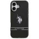 3. US Polo DH und unteres Streifenlogo MagSafe iPhone 17 Hülle – Schwarz
