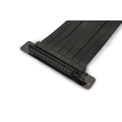 4. Phanteks PH-CBRS_PR22 Flachbandkabel (PCI-E x16 M - PCI-E x16 F; 0 22m; schwarz)