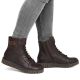 6. Braune Plateau-Ankle-Boots aus Leder für Damen von Rieker, Modell Y3421-26