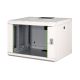 11. Digitus Unique 19" 7U Wand-Netzwerkschrank, 600 x 450 mm, Glastür, grau, ungeteilt, montiert, 100 kg