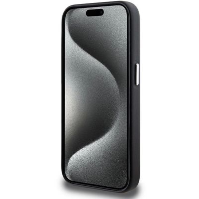 5. BMW Signature Wrapped Metal MagSafe Hülle für iPhone 15 Pro – Schwarz