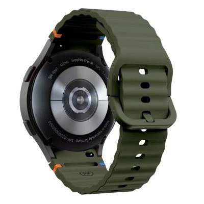 2. Tech-Protect Silikon-Sportarmband für Samsung Galaxy Watch 4/5/5 Pro/6/7/FE – Grün