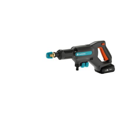 3. Gardena AquaClean 24/18V P4A Kompakt-Hochdruckreiniger mit Akku, 250 l/h, Schwarz, Blau, Orange