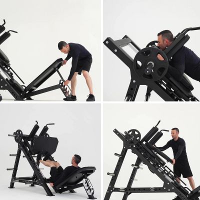 7. HMS LP3175 Semi Commercial Leg Crane (17-51-006) Grau, Schwarz