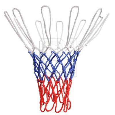 Meteor 2 Stück Basketballnetz in weiß, blau und rot
