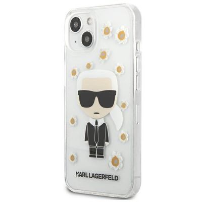 2. Karl Lagerfeld Flower Ikonik Karl Case für iPhone 13 mini - Transparent