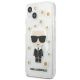 2. Karl Lagerfeld Flower Ikonik Karl Case für iPhone 13 mini - Transparent