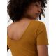 4. Schnelltrocknendes Yoga-Crop-Top-T-Shirt für Damen 4F