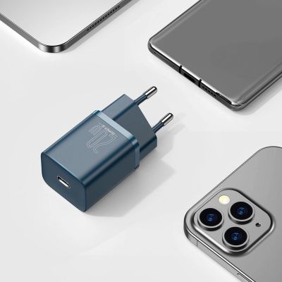 10. Baseus Super Si 1C Schnellladegerät USB Typ C 20 W Power Delivery blau (CCSUP-B03)