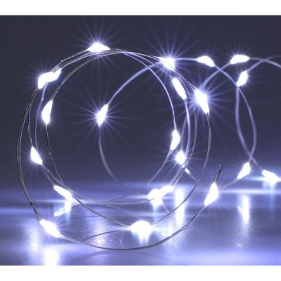2. Batteriebetriebene Lichterkette mit 100 LEDs, kaltweiß