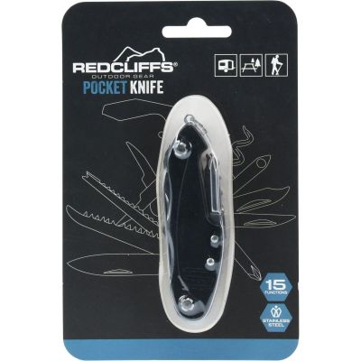 5. Survival-Kit, Tourist-Taschenmesser 15-in-1, Schwarz