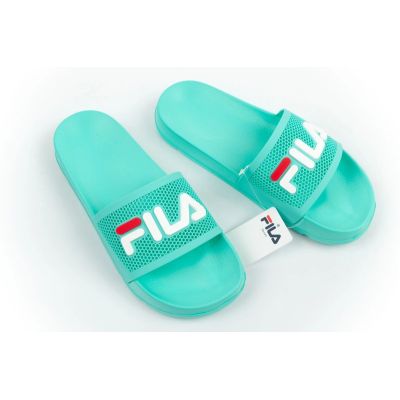 2. Fila Damen-Sport-Flip-Flops Morro, bequeme grüne Hausschuhe für den Pool