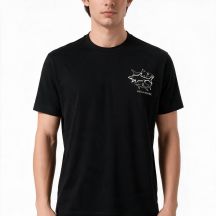 Paul&Shark Herren-T-Shirt aus Baumwolle, schwarz – Modell 26411035-11, klassischer Schnitt, hochwertige Baumwolle