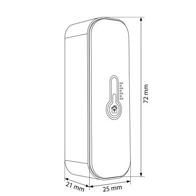 4. GREENBLUE WLAN-Temperatur- und Feuchtigkeitssensor, Android/iOS/Alexa/Google Home, 3,0 V DC, LR03X2 GB737