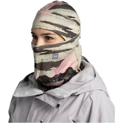 Sturmhaube BUFF MERINO MW HINGED BALACLAVA STRAT MULTI, Einheitsgröße