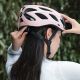 10. Rockbros Fahrradhelm mit Visier, abnehmbare UV-Brille, abnehmbares Visier, Unisex – Rosa