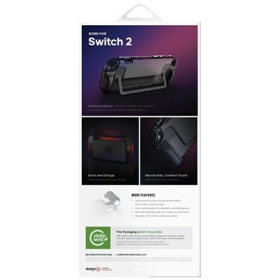 5. Uniq Hybrid Bytearmor Hülle für Nintendo Switch 2 - Schwarz