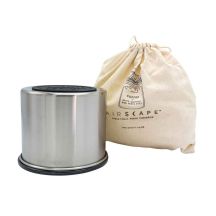 Luftlandschaft? Edelstahl-Aromabehälter klein, silber gebörst