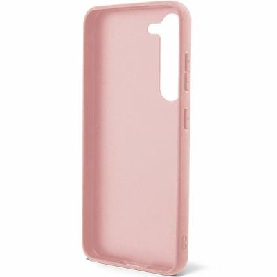 4. Guess Glitzer-Schriftzug-Hülle für Samsung Galaxy S23+ - Pink