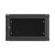 12. Lanberg 19" 6U 600x600 schwarzer Wandschrank mit perforierten Türen (flach verpackt)