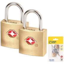 TRAVEL BLUE TSA-Gepäckschlösser mit Schlüssel, 2er-Set