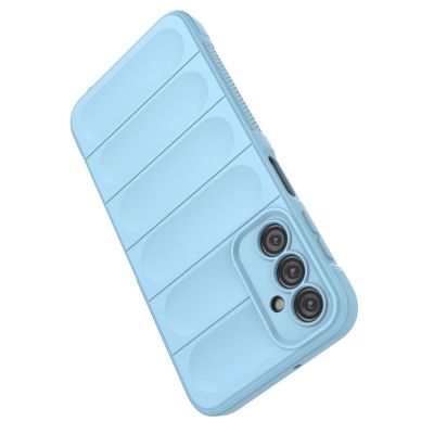 7. Magic Shield Case für Samsung Galaxy A24 4G flexible Panzerhülle Hellblau