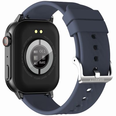 8. Smartwatch Gravity GT15-4 mit blauem Silikonarmband + Titanarmband