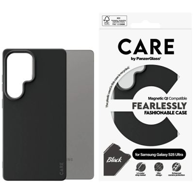CARE by PanzerGlass Fashion QI-Hülle für Samsung Galaxy S25 Ultra – Schwarz