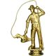 8. Plastikfigur eines Fischers F192/G