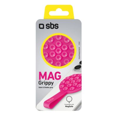 2. SBS MAG Grippy MagSafe-kompatible Halterung mit Saugnapf und Öse – Pink